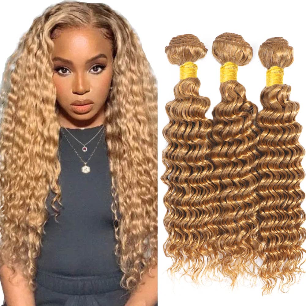 Golden Honey Deep Wavy Bundle