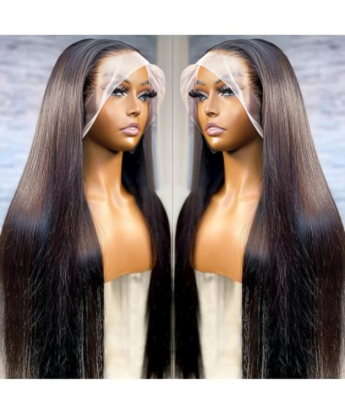 Elegant Luxury Donor Straight with 13x6 HD Frontal Wig - Natural Colour - 320grams