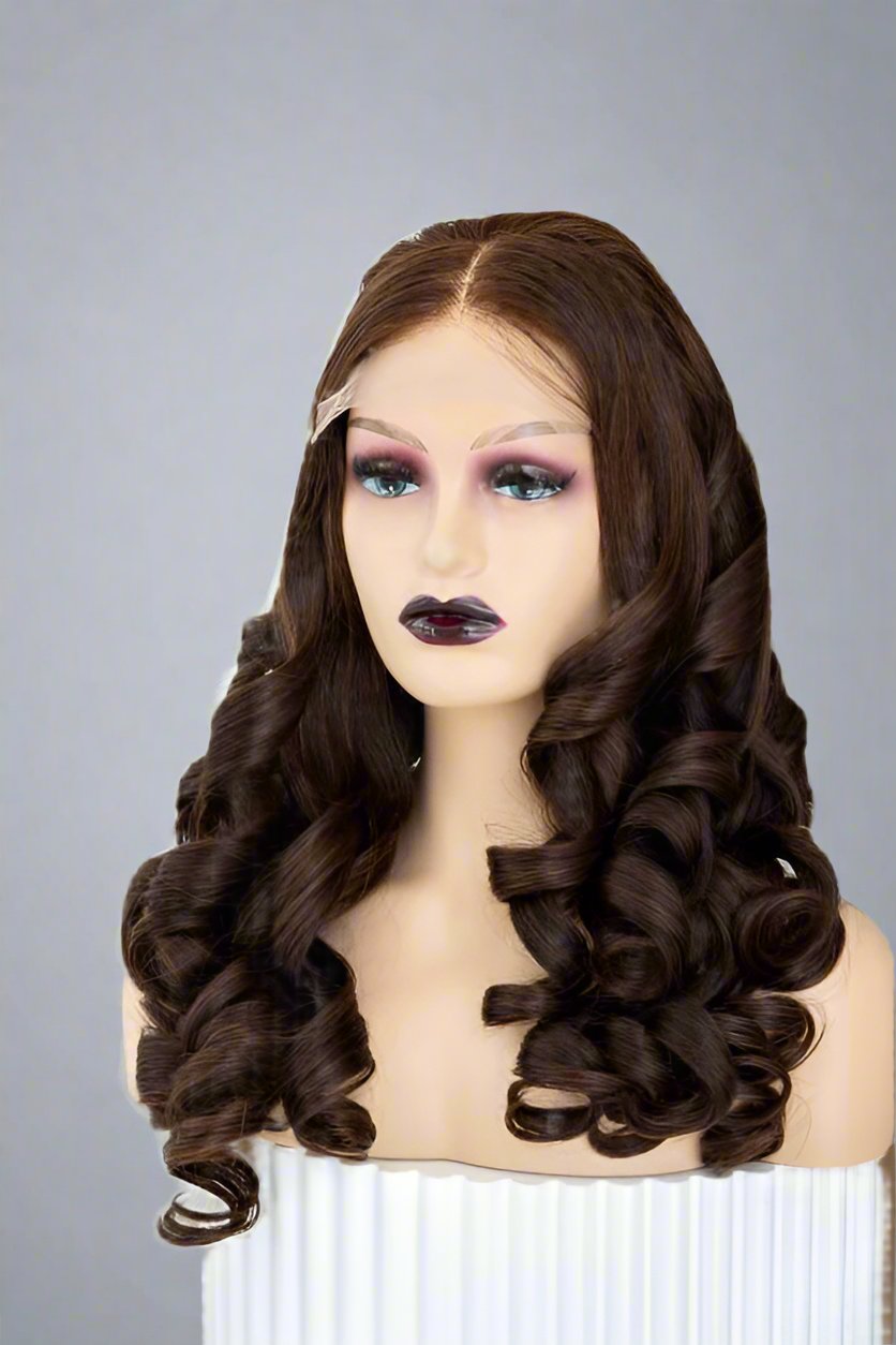 Dark Brown Wavy Wig-200g