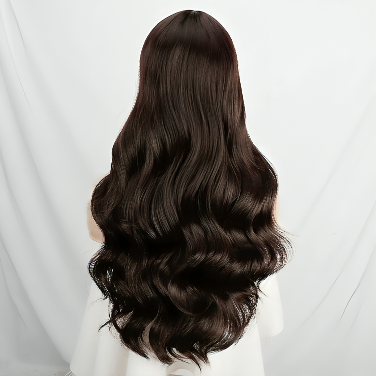 Dark Brown Wavy Wig-200g
