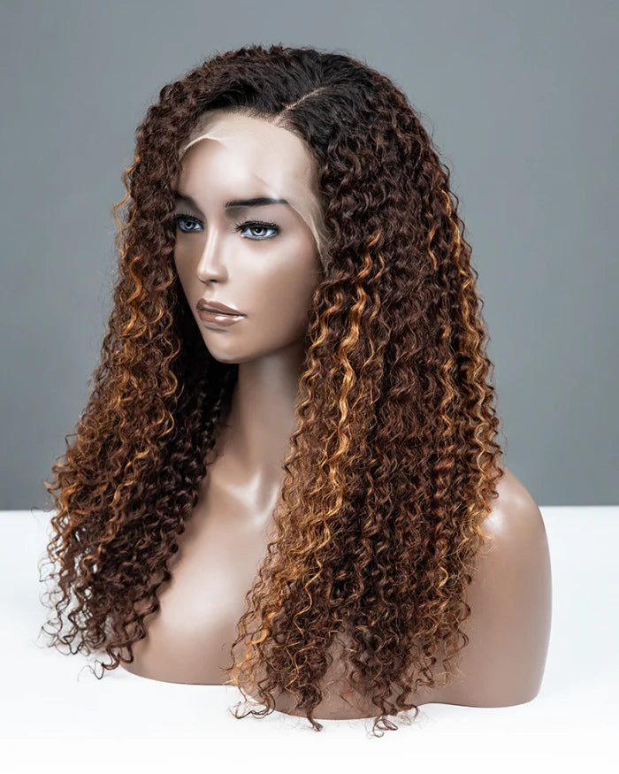 Streak Fabulosity Burmese Curly Wig